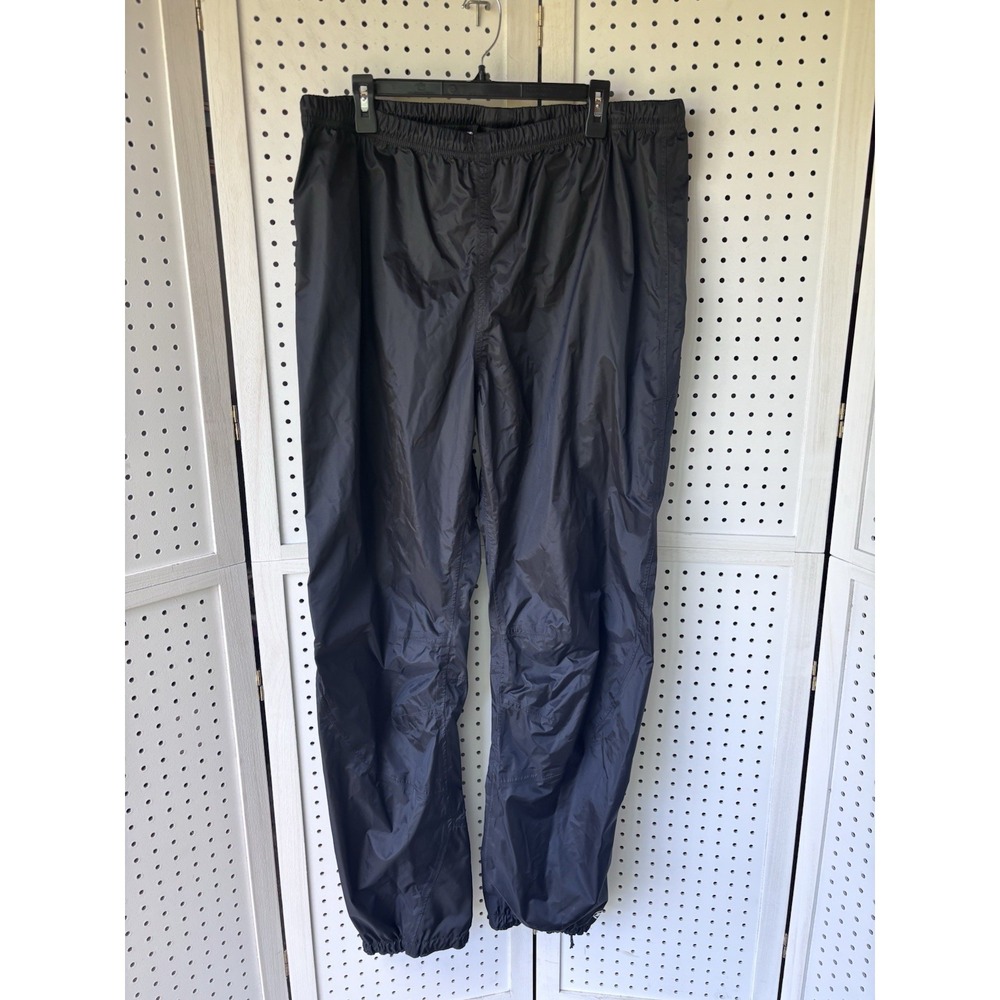 Novara Pull On Windbreaker Rain Pants Mens XL‎ Black Cycling Zip Ankles Black